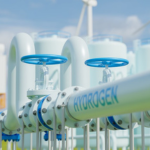 An imagined hydrogen pipeline